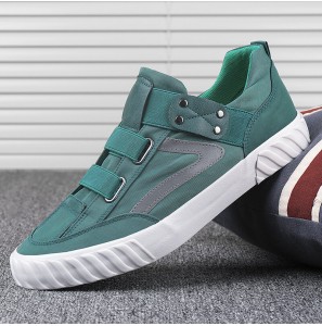 Men Cloth Breathable Slip Resiatant Soft Sole Low Top Casual Sneakers