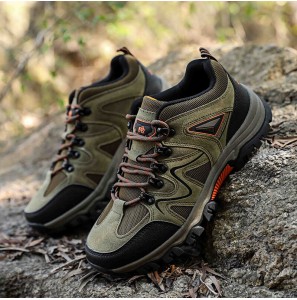 Men Breathable Mesh Splicing Soft Sole Comfy Non Slip Climbing Casual Outdoor Shoes