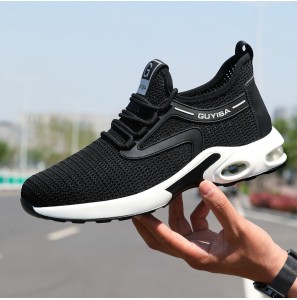 Men Breathable Fabric Soft Sole Non Slip Cushioned Sports Casual Working Shoes