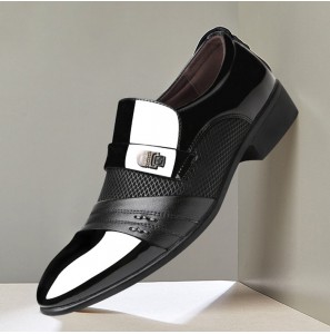 Men Microfiber Business Soft Formal Dress Shoes