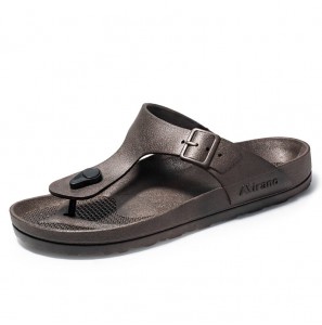 Men Breathable Non Slip Cliped Flip Flops Casual Beach Slippers